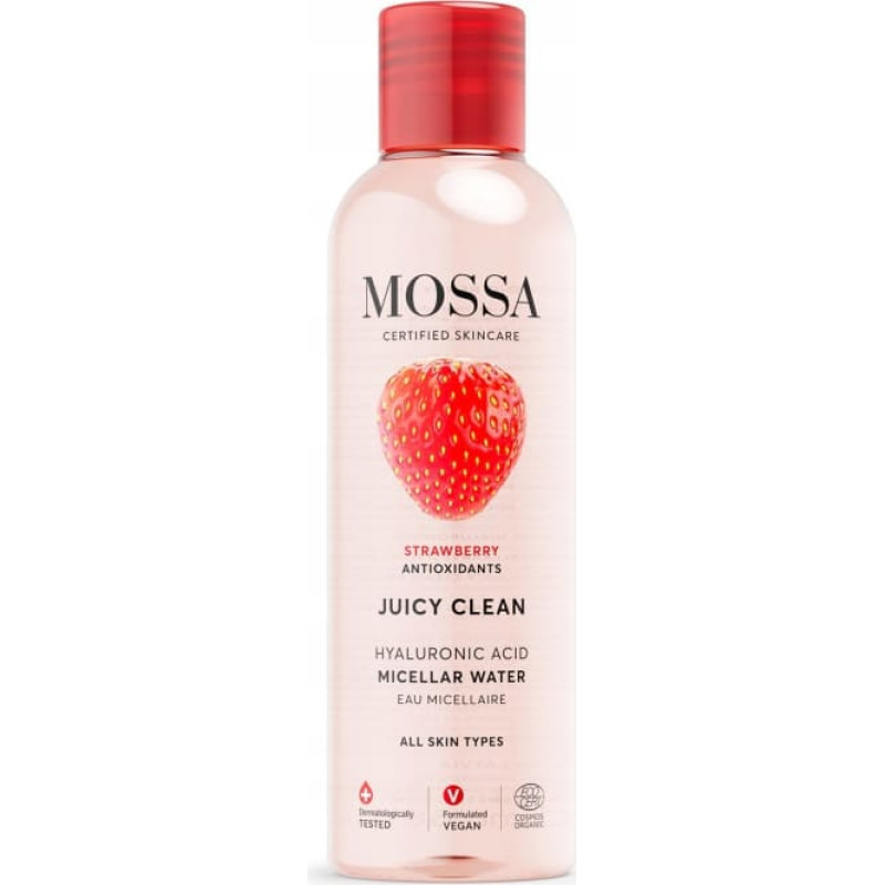 Madara MOSSA_Woda micelarna z kwasem hialuronowym i ekstraktem z Truskawki 3w1 200ml