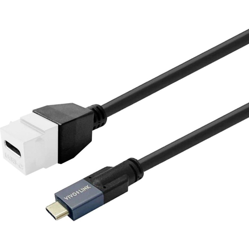 Vivolink Keystone White USB-C female  to USB-C male