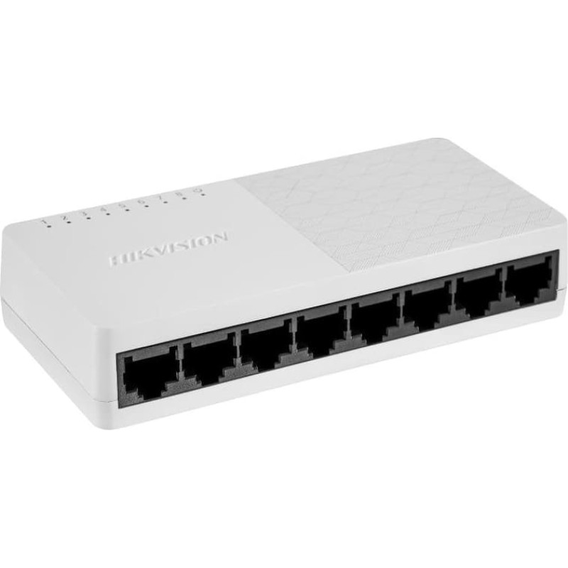 Hikvision DS-3E0108D-O Netzwerk-Switch Fast Ethernet (10/100) Schwarz - Weiß (DS-3E0108D-O)