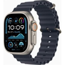 Apple Watch Ultra 2 GPS + Cellular 49mm Natural Titanium Case with Navy Ocean Band MX4D3EL/A
