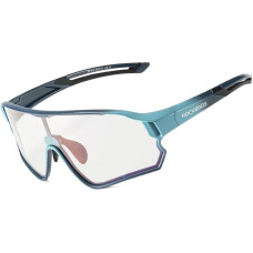 Rockbros Okulary rowerowe polaryzacyjne dla dzieci 8-14 lat UV400 - niebieskie Okulary rowerowe polaryzacyjne dla dzieci 8-14 lat UV400 - niebieskie