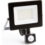 Ecolight Naświetlacz led z czujnikiem ruchu PIR 20W 1800LM AC230V IP65 kąt świecenia 120 neutralna biała 4000K czarny