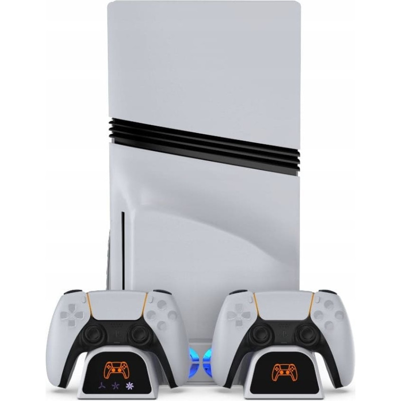 Yaxo Podstawka chłodząca i ładująca ARCTIC BREEZE NE do PS5/PS5 Slim/PS5 Pro Alpine White