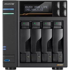 Asustor Serwer plików Asustor LOCKERSTOR 4 AS6704T 4-bay, Intel Celeron N5105 Czterordzeniowy 2.0GHz, 8GB RAM DDR4. 4x M.2 PCIe (NVMe), 2x 2.5 GbE. 2x USB 3.2. HDMI 2.0b; 1xPCIe