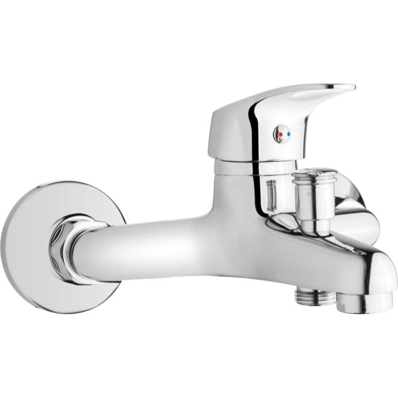 Invena Bateria wannowa Invena Ava New ścienna chrom (BW-06-001-X)