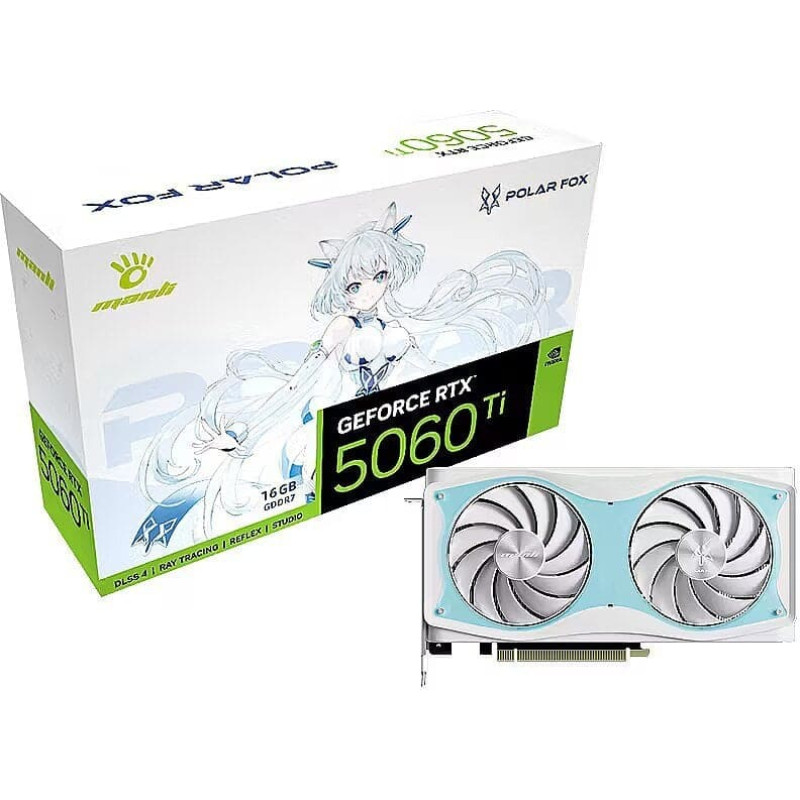 Manli RTX 5060 Ti 16GB Manli Polar Fox OC GDDR7