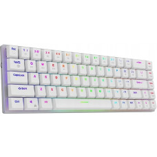 Aqirys Klawiatura mechaniczna 65%/68 klawiszy Dual Mode: Wirelles&BT+Wired AGENA white