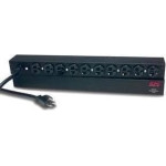 APC Basic Rack-Mount PDU - Steckdosenleiste (Rack - einbaufahig) - Wechselstrom 120 V - 2.4 kW - Eingabe, Eingang NEMA 5-20 - Ausgangsanschlusse: 10 (NEMA 5-20) - 1U - 48.3 cm (19