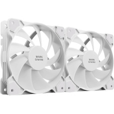 Mars Gaming MFPROX2W 2x 120mm PC Case Fan