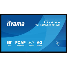 Iiyama T6529AS-B1AG 165,1cm 65Zoll All-In-One Interactive Display 3840x2160 4K UHD 4GB RAM 32GB Storage Android 14 2xHDMI+USB-C