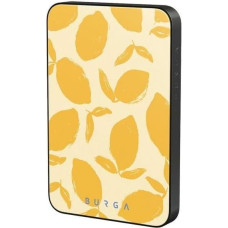 Powerneed BURGA Magnetic Power Bank 5,000mAh Lemon Tart gunmetal