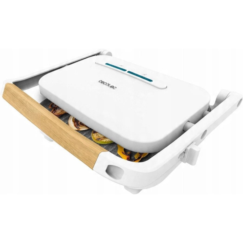Cecotec Grill elektryczny Cecotec Rock'nGrill 1200 drewniany biały