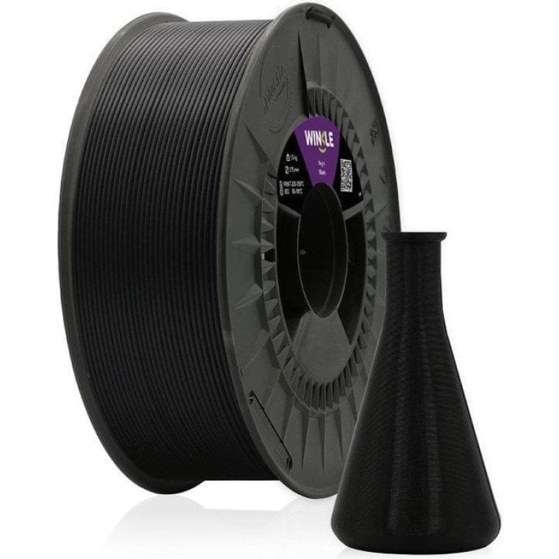 C-Tech WINKLE PP (POLYPROPYLENE) FILAMENT BLACK 1,75MM 700G