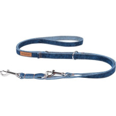 Amiplay Amiplay - smycz regulowana 6 in 1 dla psa, Jeans Denim, rozmiar S, 100-200 cm x 1 cm granatowy