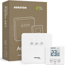 Auraton AURATON Aquila SET - Dobowy, bezprzewodowy regulator temperatury ze sterownikiem urządzenia grzewczego (zestaw), (następca modelu 200RT)