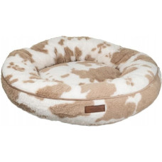 Pets Collection Legowisko dla psa, wz�r jasnobr�zowe krowie �aty, 65*65*18cm, z zamkiem