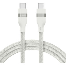 Anker - USB-Kabel - 24 pin USB-C (M) zu 24 pin USB-C (M) - 1.83 m - Fast Power Charging (240W), geflochtenes Kabel - weiss