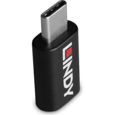 Lindy 71265 zmieniacz płci / kabli USB Type C Czarny