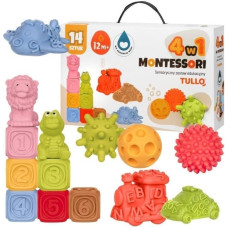 Tullo Klocki sensoryczne Zestaw Montessori 14szt