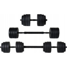 Funfit Hantle Bitumiczne 40 kg Zestaw 4w1 + uchwyty