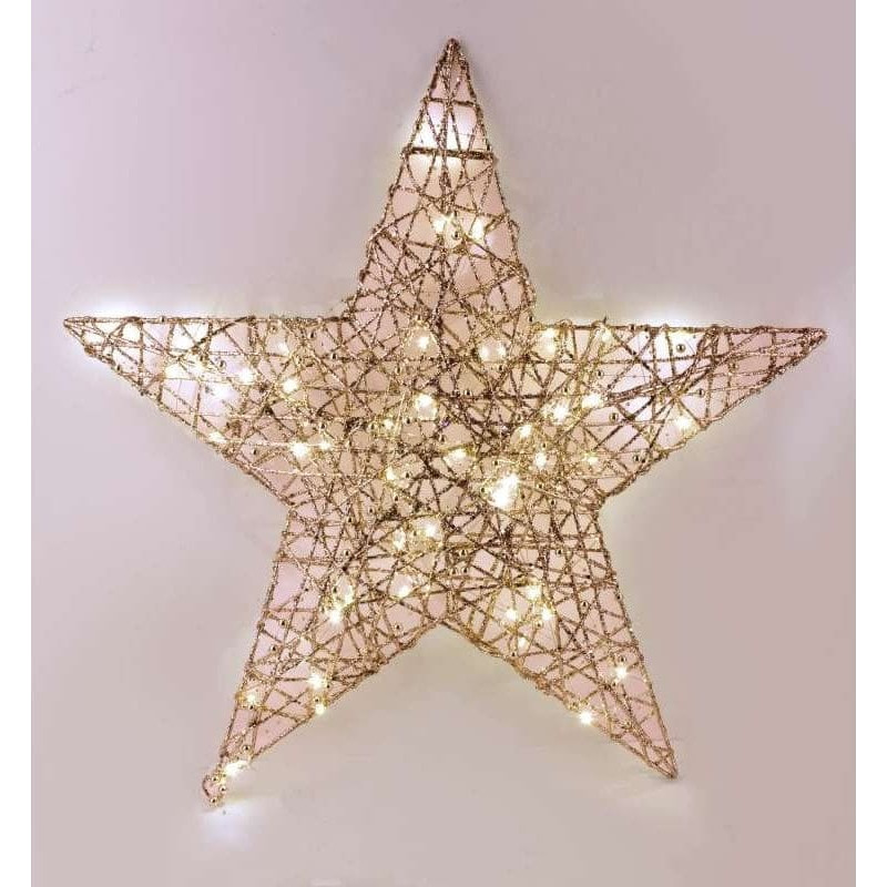 Mondex SANTA LILA Ozdoba Gwiazda 45x6cm LED