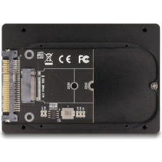 Delock 2.5? converter U.2 SFF-8639 to M.2 NVMe (black, Key M  7 mm)