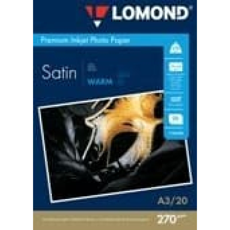 Sourcing Lomond Premium Photo Paper Satin 270 g/m2 A3, 20 sheets, Warm