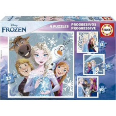 Frozen Układanka puzzle Frozen Stopniowe zwiększanie trudności