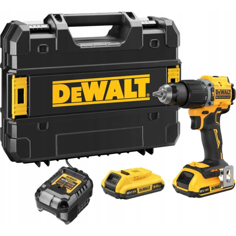 Dewalt AKUMULATOROWA WIERTARKO-WKRĘTARKA Z UDAREM XR 18V 2*2.0AH