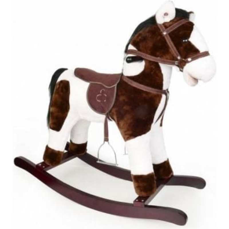 Artyk Koń na biegunach brązowo-biały