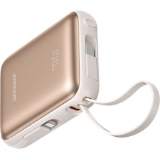 Joyroom Powerbank Joyroom JR-PBF27 22,5W 10000mAh z dwoma wbudowanymi kablami - złoty