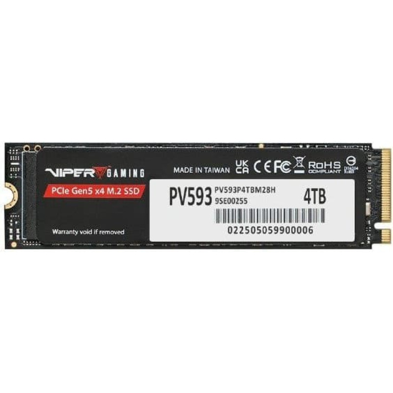 Patriot SSD 4TB VIPER PV593 M.2 2280 PCIe Gen5 x4 14000/13000MB/s