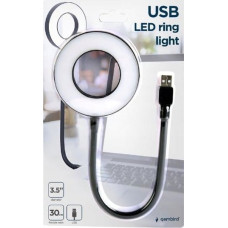 Gembird Lampka USB Gembird Gembird NL-LEDRING-01 USB LED ring light | White 6500K | N/A