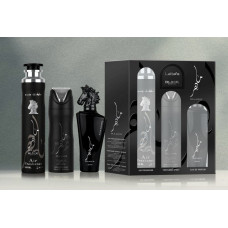 Noname SET LATTAFA Maahir Black Edition EDP spray 100ml + PERFUMED SPRAY 200ml + AIR FRESHENER 300ml