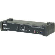 Aten CS1924M przełącznik KVM Czarny