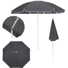 Extralink BLACK FOREST PARASOL PLAZOWY SKLADANY 1.8M SZARY L-0707