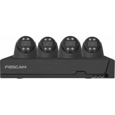Foscam Fn9108E-T4-2T Black Lan Ip-Zestaw Monitorujący 8-Kanałowy Z 4 Kamerami 3840x2160 Px