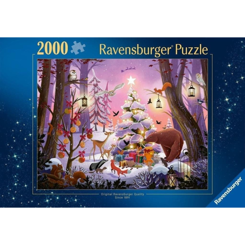 Ravensburger Puzzle 2D: Święta w lesie 2000el EDUKAMP