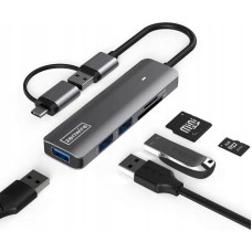 Zenwire HUB USB Zenwire HUB USB-C 7W1 3x USB 3.0 Czytnik Kart SD TF COMBO Zenwire