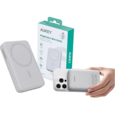 Aukey PB-MS04 White Qi2 Power Bank 10000mAh 20W| MagSafe PD