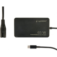 Gembird Universal charger 65W USB-C fast charger black