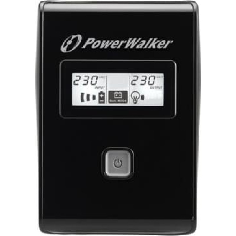 Powerwalker UPS line-interactive 850VA 2X SCHUKO OUT, RJ11 IN/ OUT, USB, LCD