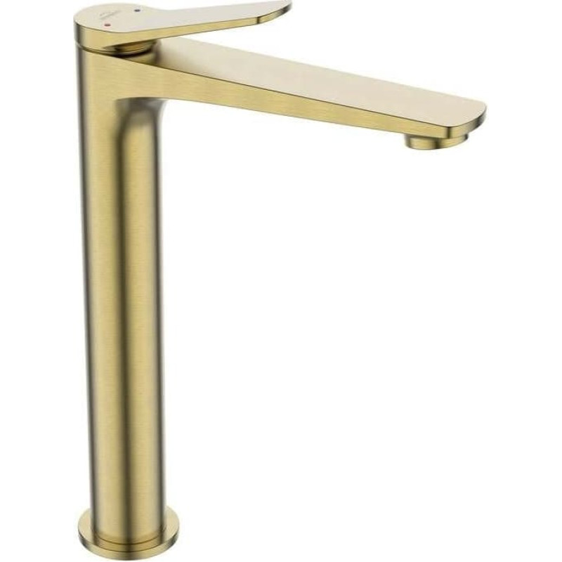 Invena HIGH WASHBASIN MIXER NESTOS BRUSHED GOLD