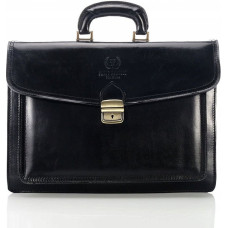 Paolo Peruzzi Ekskluzywna skórzana teczka męska aktówka N04-BL