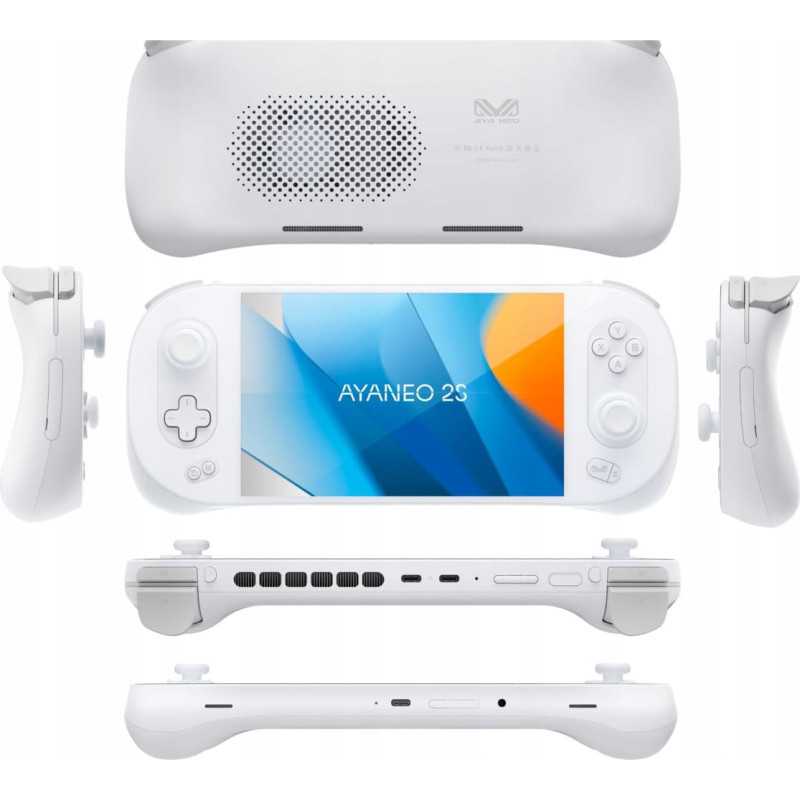 Ayaneo S2 Pro Snapdragon G3 Gen.3 16GB/512GB balta pārnēsājama spēļu konsole