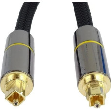 Premiumcord Kabel PremiumCord Optyczny audio kabel Toslink, OD:7mm, Gold-metal design + Nylon, 3m