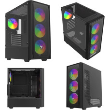 Savio Obudowa Savio NOCTIS FLOW RGB X1 Obudowa komputerowa