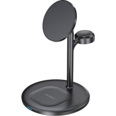 Choetech Ładowarka Choetech Belaidis įkroviklis CHOETECH, 15W, 3in1, magnetinis, juodas su stovu