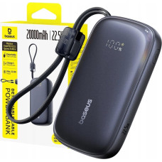 Baseus Powerbank Baseus Powerbank EnerFill FC21 Qpow 20000mAh 22.5W z wyświetlaczem z dołączonym kablem - czarny