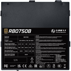 Lian Li Zasilacz Lian Li RB Series 80 PLUS Bronze Zasilacz, częściowo modularny, PCIe 5.1, ATX 3.1 - 750 Watt, czarny